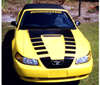 1999-03 Mustang Fade Hood Decal Kit - Flat Hood models